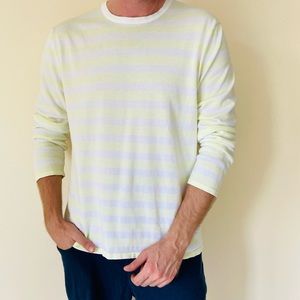 Banana republic crew neck striped pullover sweater